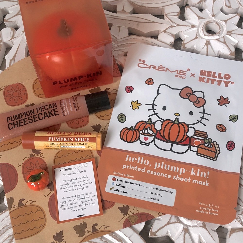 Thanksgiving Fall Holiday Pumpkin Skincare Makeup Beauty Bundle